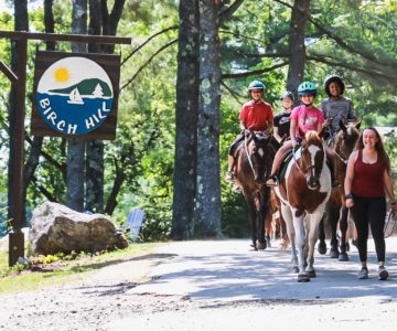 Horseback rising at Birch Hill