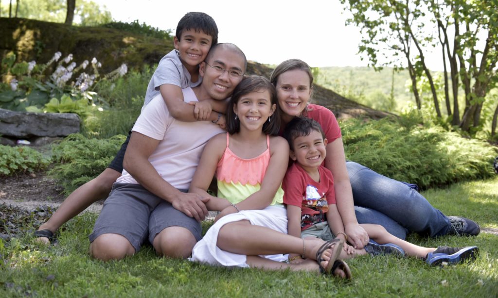 A family at Camp Common Ground