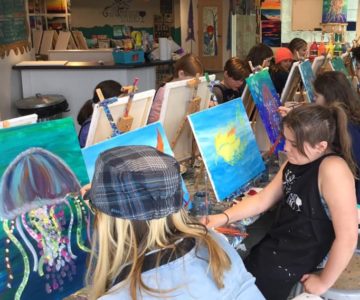 Kids at Paint & Create